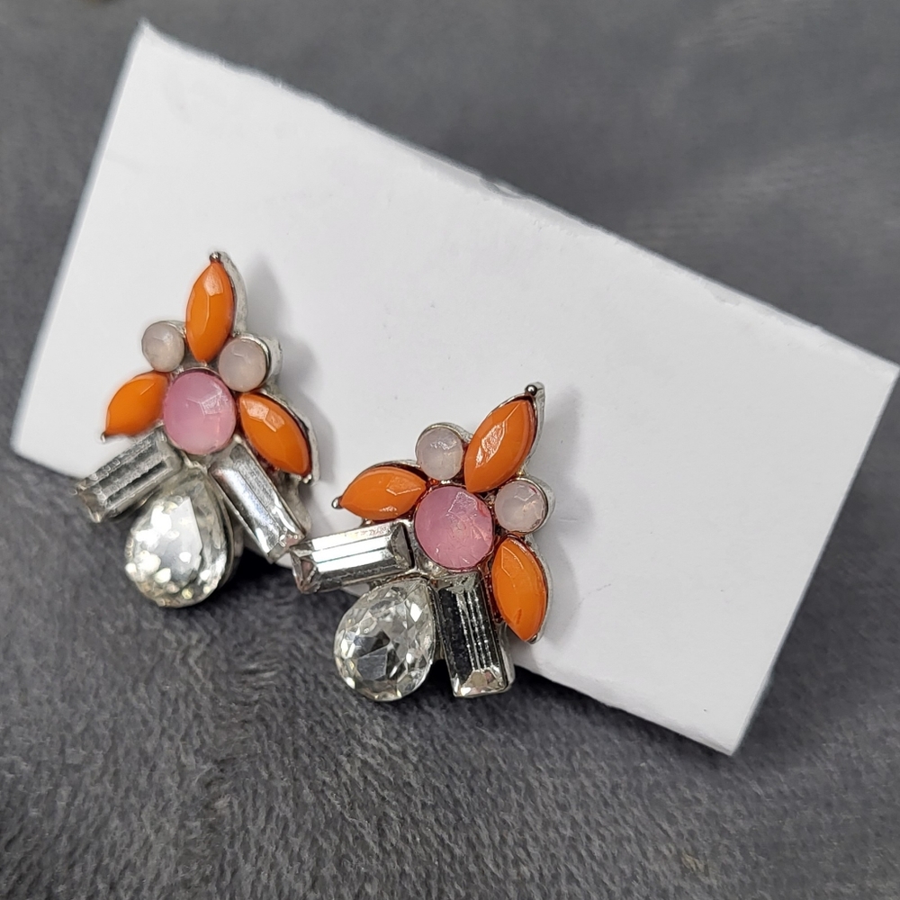 Vintage Pierced Earrings, Retro 60's/70's